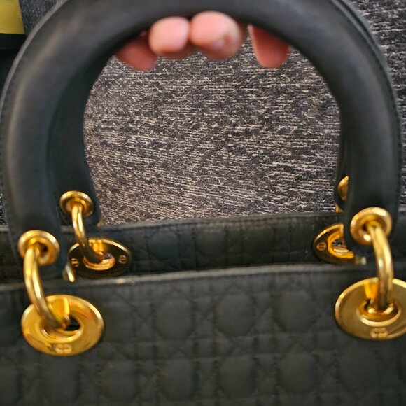 Lady dior medium nylon top handle bag - Picture 16 of 16